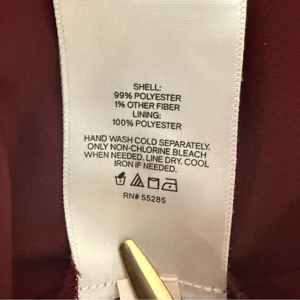 Express Burgundy Wine Boho Ruffle Tie Waist Mini Dress M Fall Holiday Chic - Picture 7 of 9